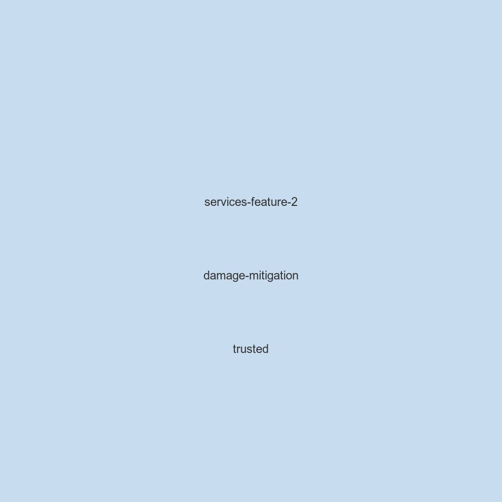 Water damage restoration services